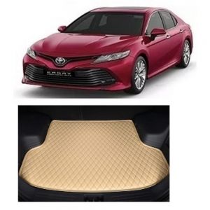 7D Car Trunk/Boot/Dicky PU Leatherette Mat for Camry  - Beige